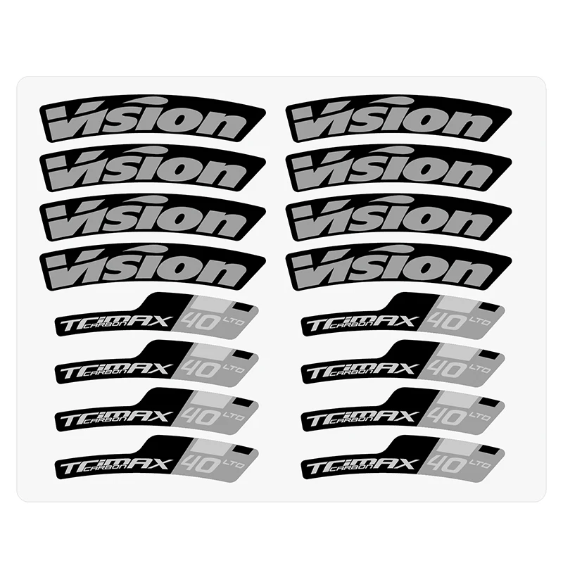

vision trimax 40 wheel set sticker road bike carbon cutter ring rim custom bicycle sticker waterproof