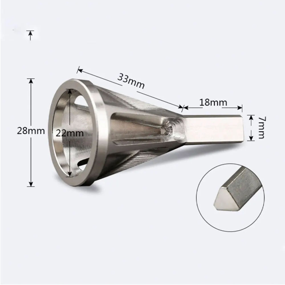 Набор инструментов для снятия заусенцев из нержавеющей стали черный |