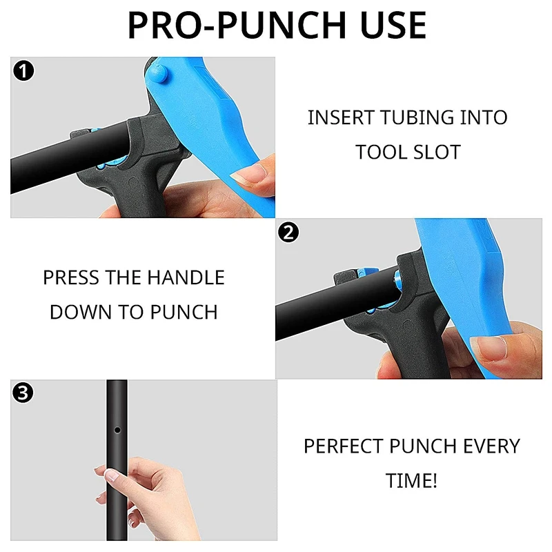 

2Pcs 4mm Grip Type PE Pipe Hole Puncher Dripper Insert Nozzle Upside Down 16 20PE Pipe Hole Opener