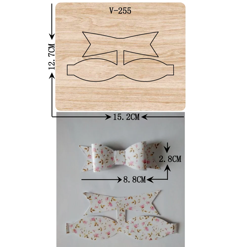 

New BOW wooden dies cutting dies for scrapbooking /Multiple sizes /V-255