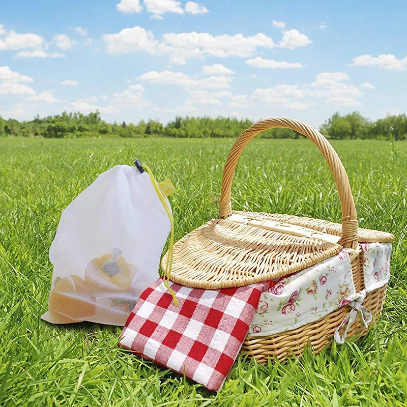 Многоразовая Эко дружественные хозяйственные сумки для дома кухни фруктов