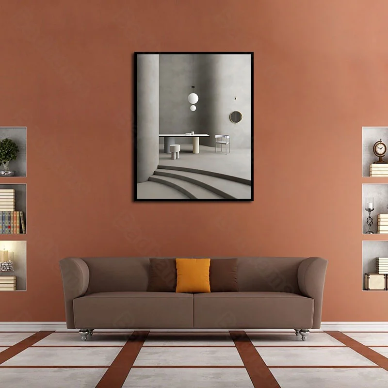 

Posters and Prints Home Decoration Living Room Decoration Painting Sofa Background Wall European-Style Buildings Empty
