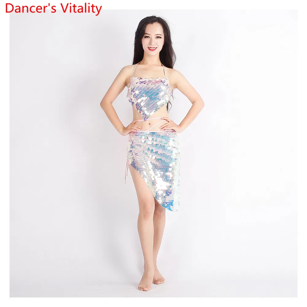 Женская одежда для танца живота 2 типа шикарный танцевальный костюм бюстгальтер +