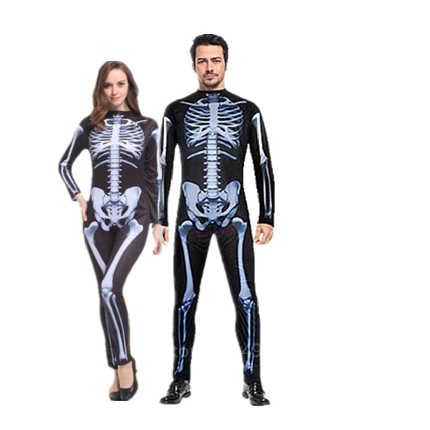 Семейный костюм на Хэллоуин страшный демон Череп фотокомбинезон для детей