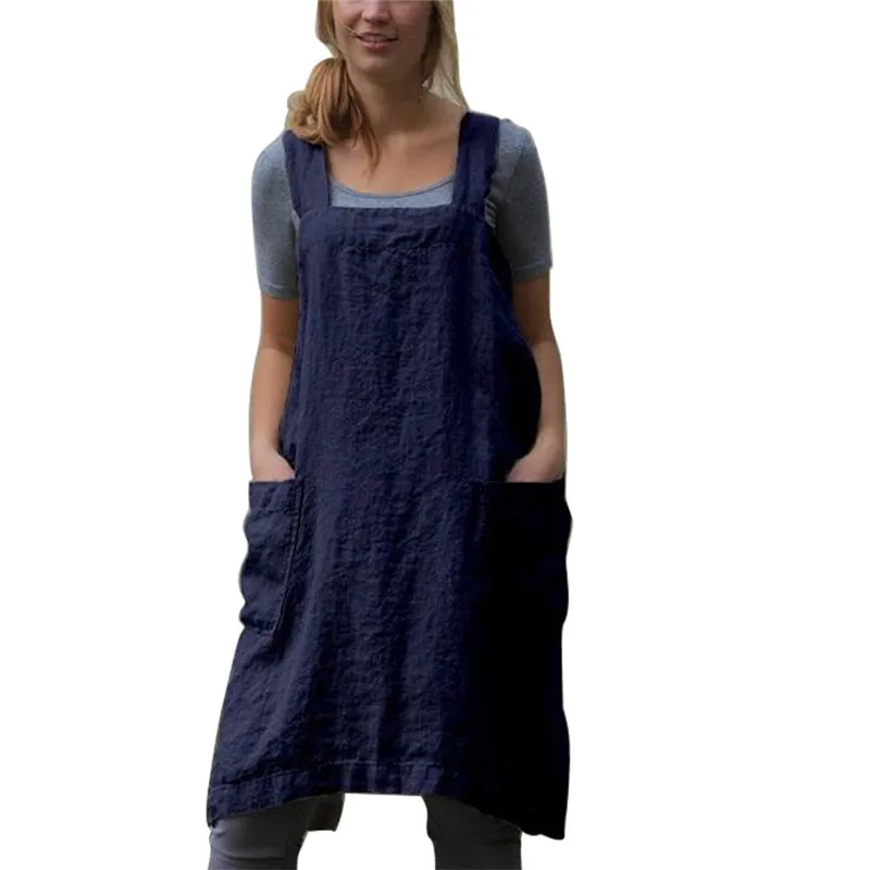 Хлопковые льняные Кухонные фартуки для женщин и мужчин в японском стиле