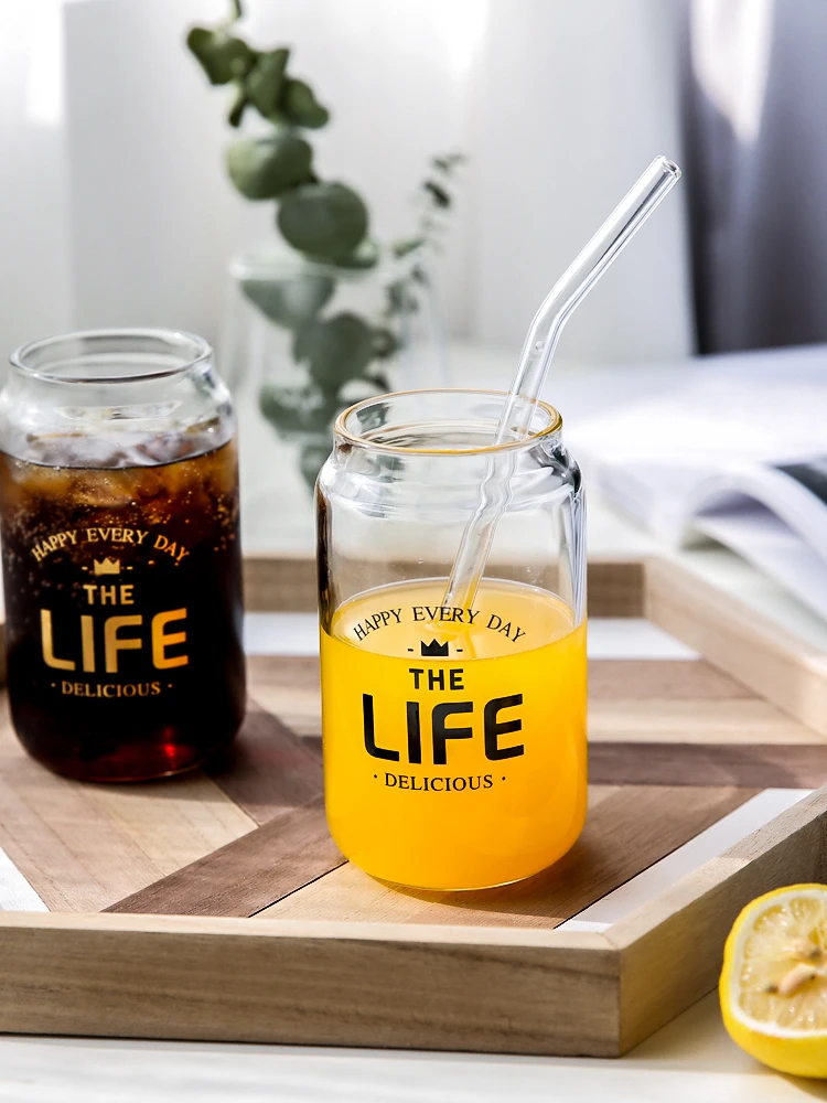 Прозрачная креативная пивная кофейная чашка Женская художественная прозрачная