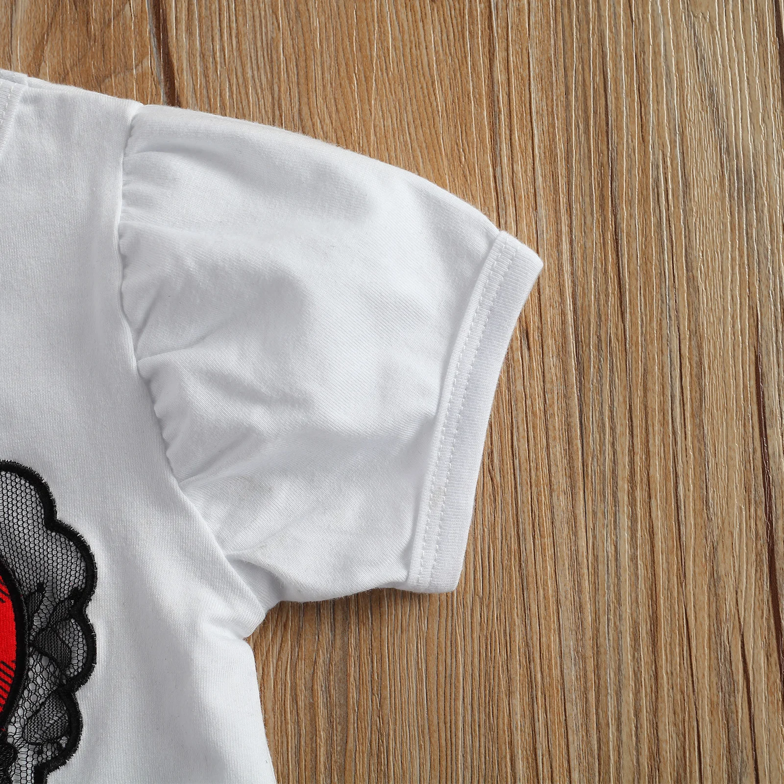 Комплект одежды для маленьких девочек из 3 предметов футболка с коротким рукавом