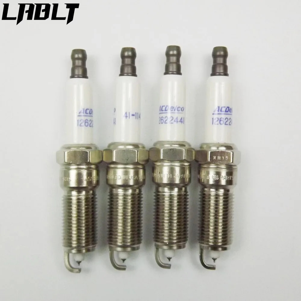 

4 PCS NEW Spark Plug Iridium 41-114 12625058 For Cadillac Chevy GMC Yukon