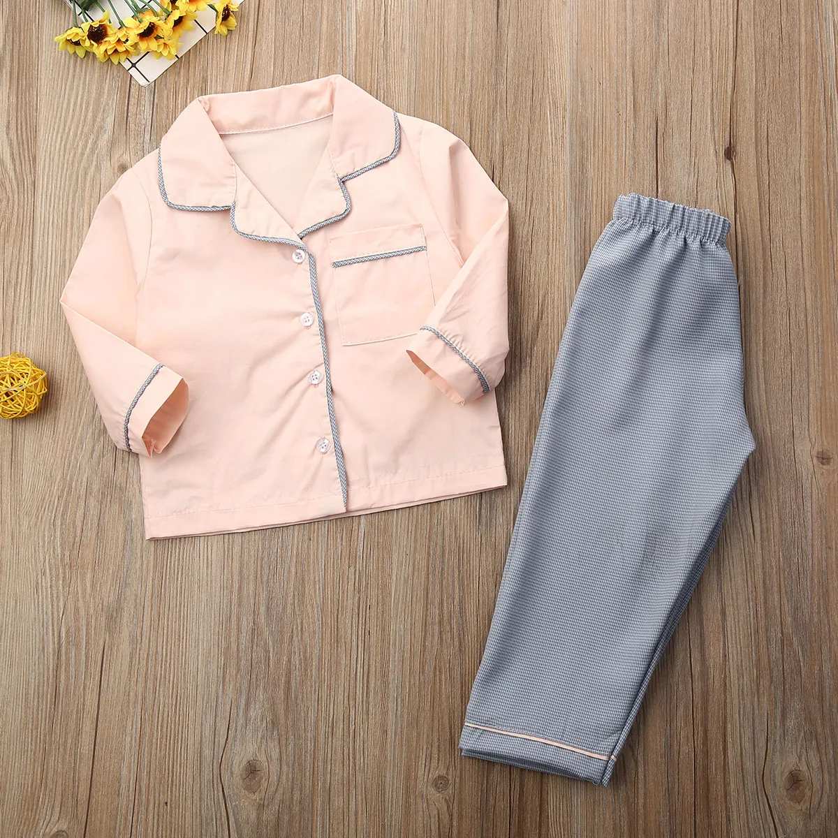 2020 Baby Spring Autumn Clothing Toddler Kids Girl Winter Clothes Pajamas Tops Pants Outfits 2Pcs Tracksuit Sleepwear 1-6T | Детская