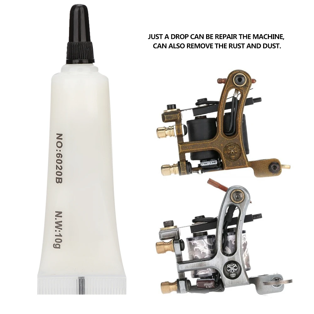 

10g New Tattoo Machine Motor Oil Permanent Makeup Machine Oil Maintenance Dust Removal Repairing Tattoo Tool Lubricant Supplies