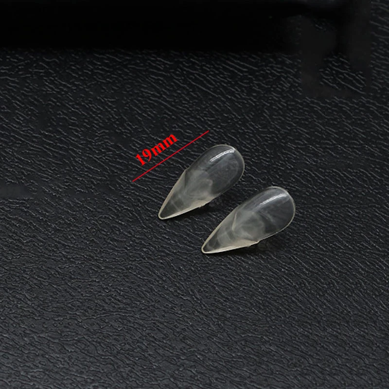 

2021 Unisex Resin Dentures Masquerade Props Vampire Dentures Punk Style Simple Transparent Boxed Resin Dentures For Women Men