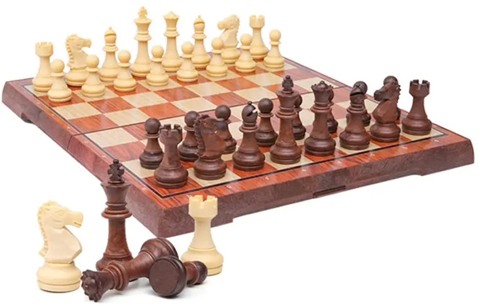 Магнитная дорожная шахматная доска складная с сумкой для хранения легко носить