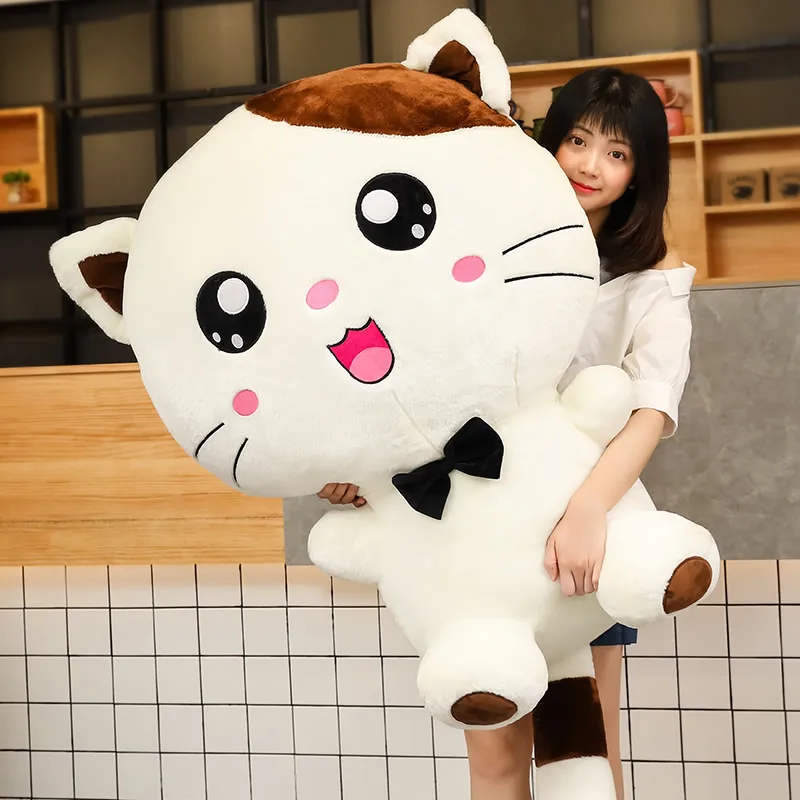 Корейские спальные плюшевые животные милые мягкие кошки каваи подушки Гиганты