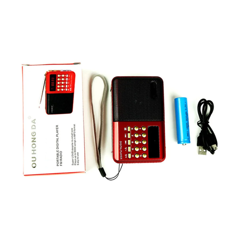 

Digital Radio Speaker Portable Mini FM Radio USB TF MP3 Music Player Telescopic Antenna Handsfree Pockets Receiver Outdoor K62