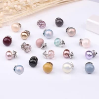 10 pcs brooch set pearl rhinestones brooch colourful lapel pin shirt sweater accessories prevent exposure brooches for women