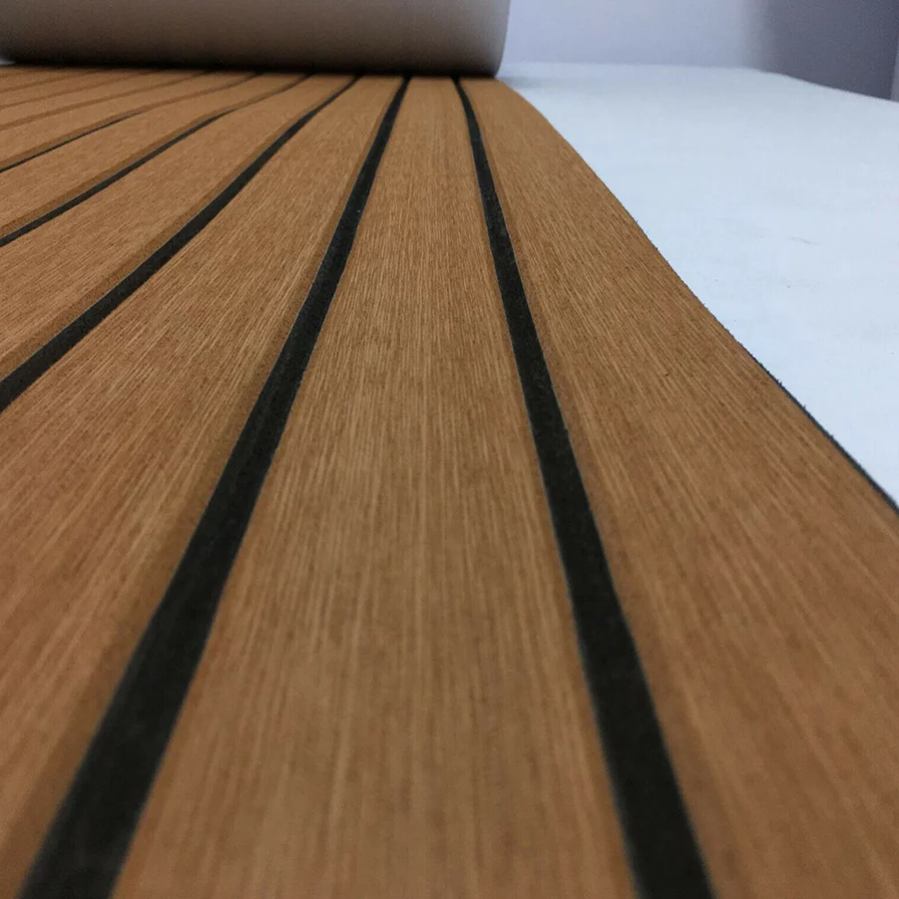 

1PC EVA Boat Non-slip Cushion Synthetic Teak Boat Floor Safety Mat Yacht Deck Cushion Decor Practical Boat Ground Cushion for Sh