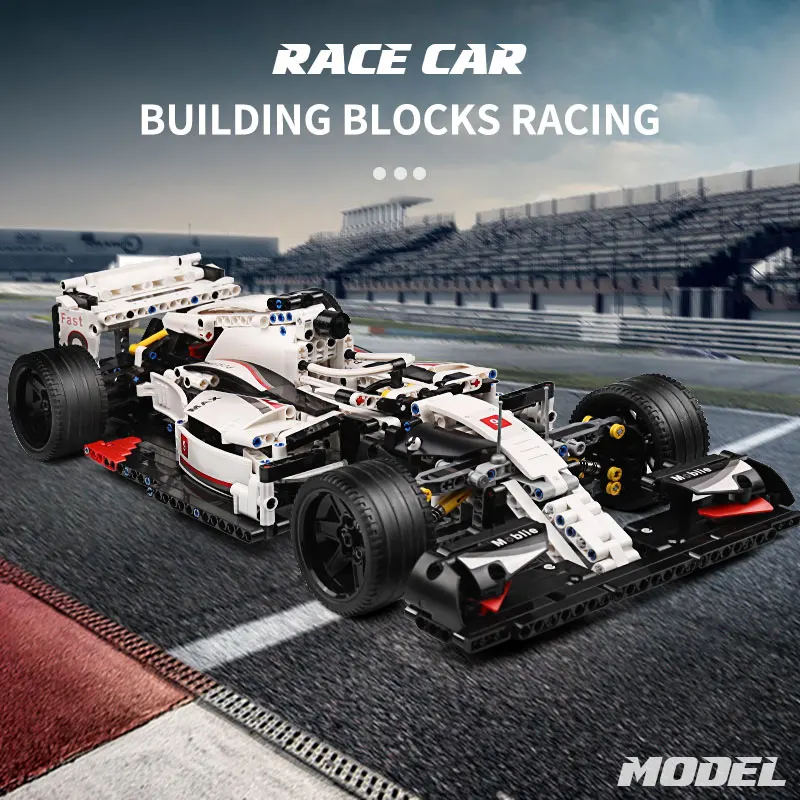 Форма KING 13117 Technic RC F1 гоночный автомобиль строительные блоки кирпичи образование