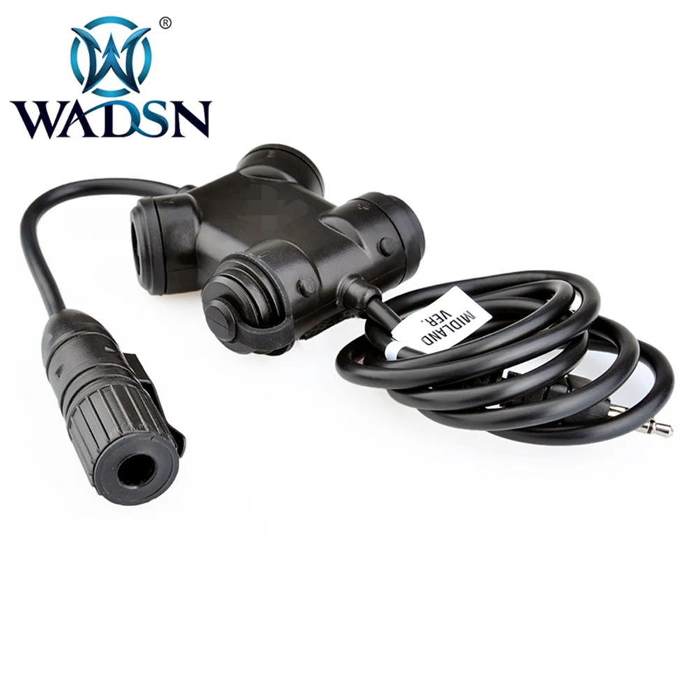WADSN Airsoft тактическая гарнитура кнопка PTT Silynx Кларус Ptt KEN Midland Радио адаптер Аксессуары для наушников