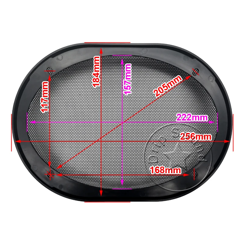 Сетчатая Крышка для автомобильного аудиодинамика декоративная круглая