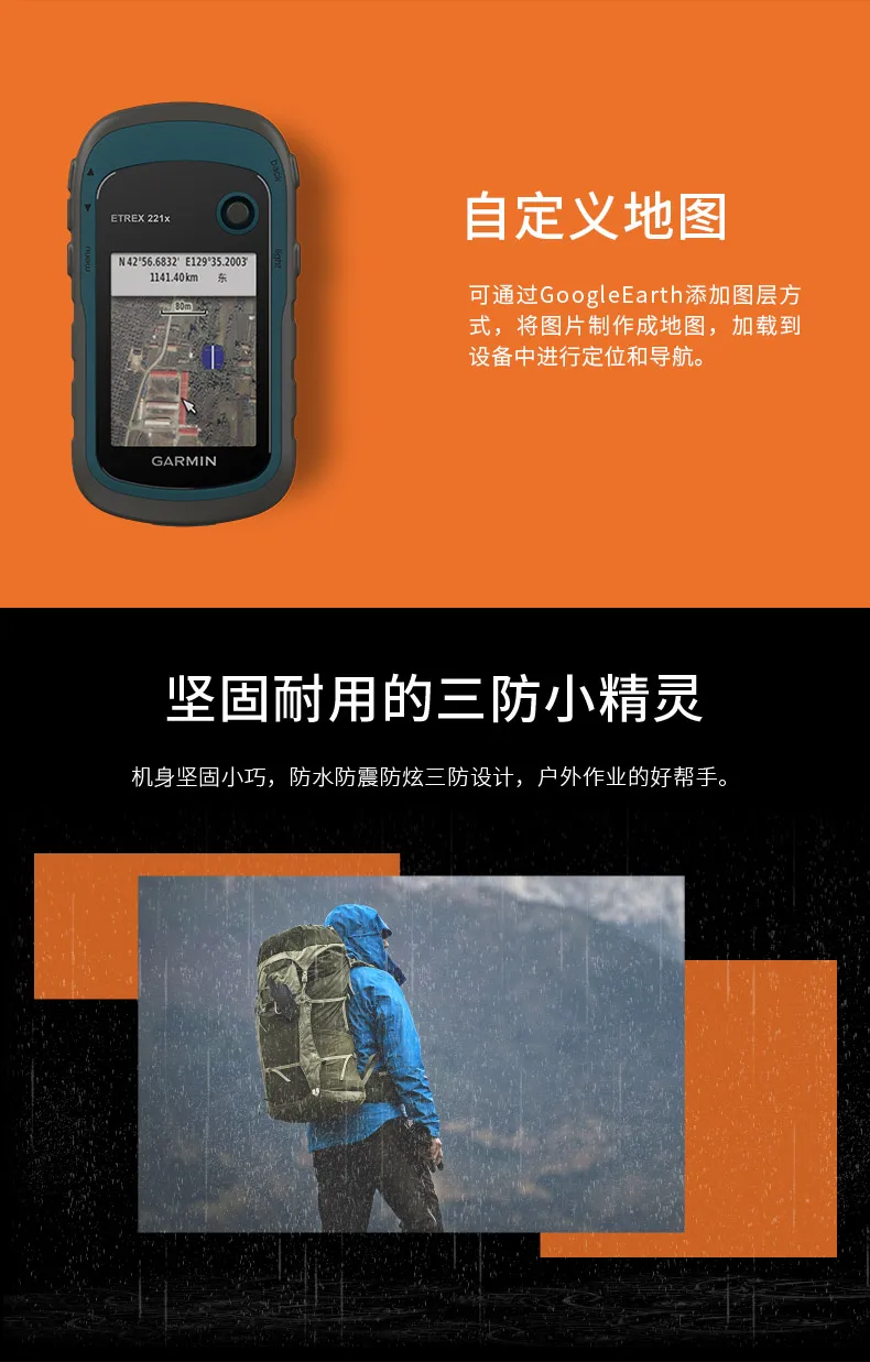 Ручной уличный GPS-навигатор Garmin eTrex 221X, GPS-навигатор ...