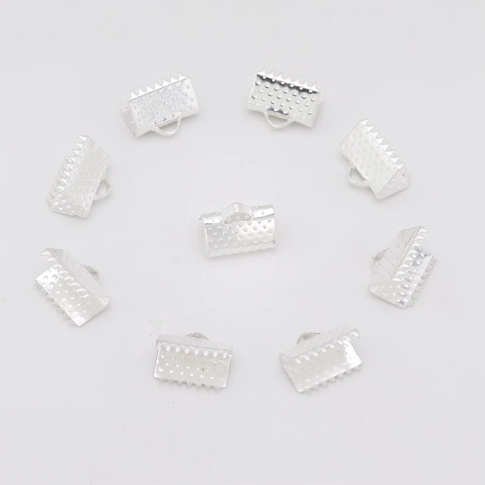 Серебристые Концевики для браслета и ожерелья 50 шт./лот | Украшения аксессуары