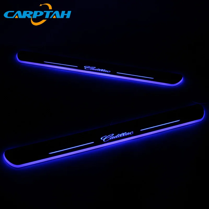 Carptah Trim Pedal светодиодный светильник на пороге для автомобиля Накладка порог