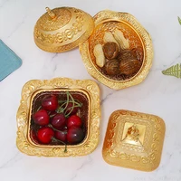 metal candy tray with lid dried fruit tray seasoning sauce tray fruit tray snack tray family living room tea table decoration