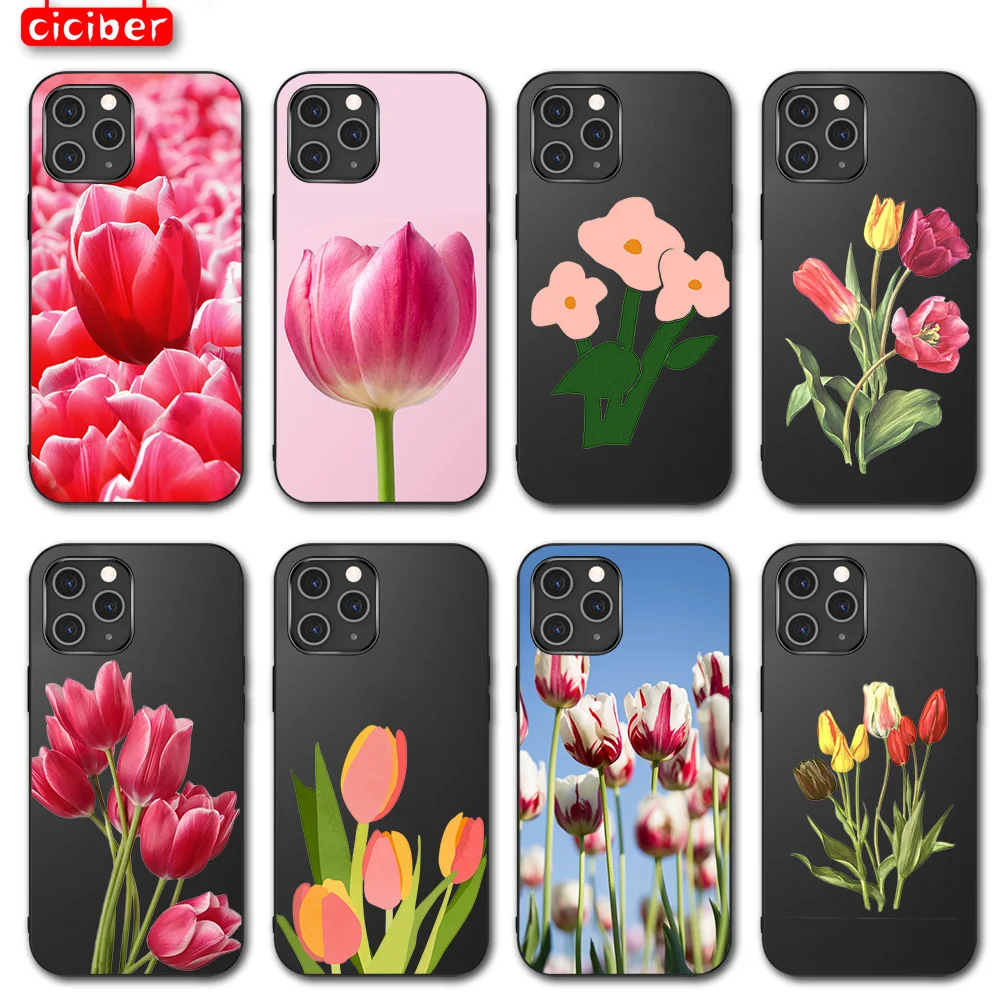 

Rose Flower Is Suitable for IPhone 13 11 12 Pro XS Max Mini 7 8 6 6S Plus XR X 5S SE Soft TPU Mobile Phone Case Back Fundas