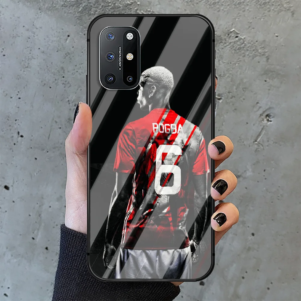 

Paul Pogba 6 soccer Phone Tempered Glass Case Cover For Oneplus 5 6 7 8 9 Nord T Pro Cell Funda Fashion
