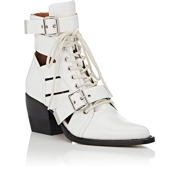 2019 г. Осенние ботильоны для женщин из натуральной кожи с ремешками вырезами