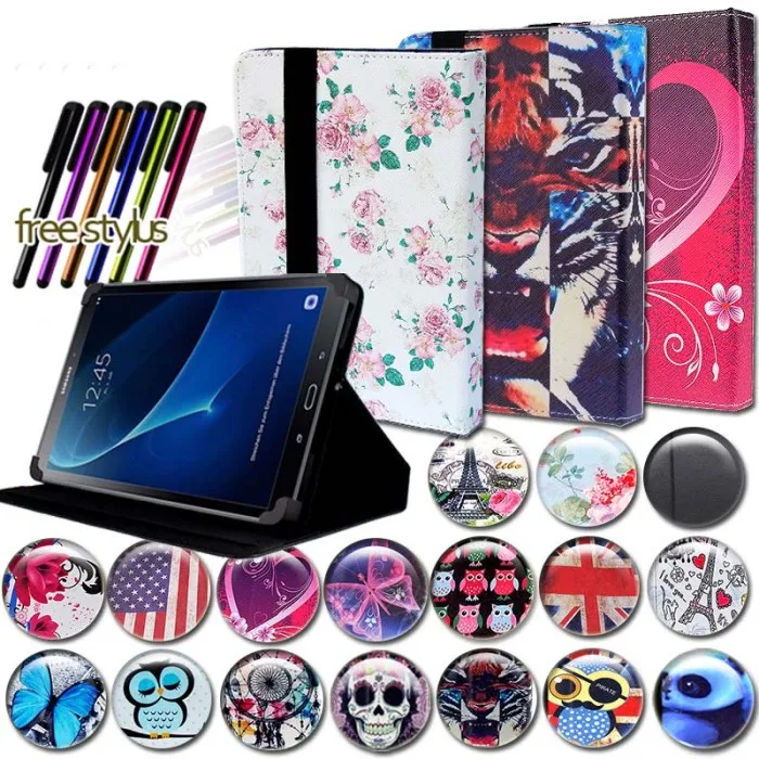 

KK&LL For Samsung Galaxy Tab A A6 10.1 T580 T585 (2016) - PU Leather Tablet Stand Folio Cover Case