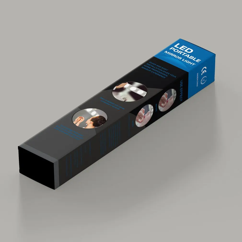 

5 Bulbs Mirror Light Battery Wall Lamp Mirror Lamp Switch Led Makeup Vanity Light Kit Bathroom Make up Lights Front Table