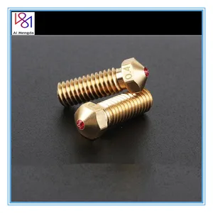 v6 volcano ruby nozzle 0 4mm nozzles compatible petg abs pet peek nylon for 3d printer parts e3d volcano hotend 1 75mm filament free global shipping