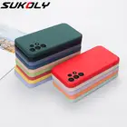 2021 квадратный жидкий силиконовый чехол для Samsung S21 FE S20 Ultra Note 20 Ultra S10 Plus A52 A72 A51 A32, чехол с полной защитой