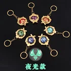Люминесцентный брелок Genshin Impact Inazuma, двухсторонний Брелок с подвеской видение, Бог глаз, ювелирные изделия
