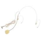 Шумоподавляющие наушники, гарнитура с двойным ушным крючком, микрофон, мини-разъем для телефона, микрофон с проводной гарнитурой