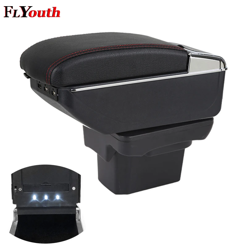 

Armrest Box For Chevrolet Cruze 2009-2014 USB Charging LED Light Car Arm Rest Rotatable Centre Console Storage Box Car Styling