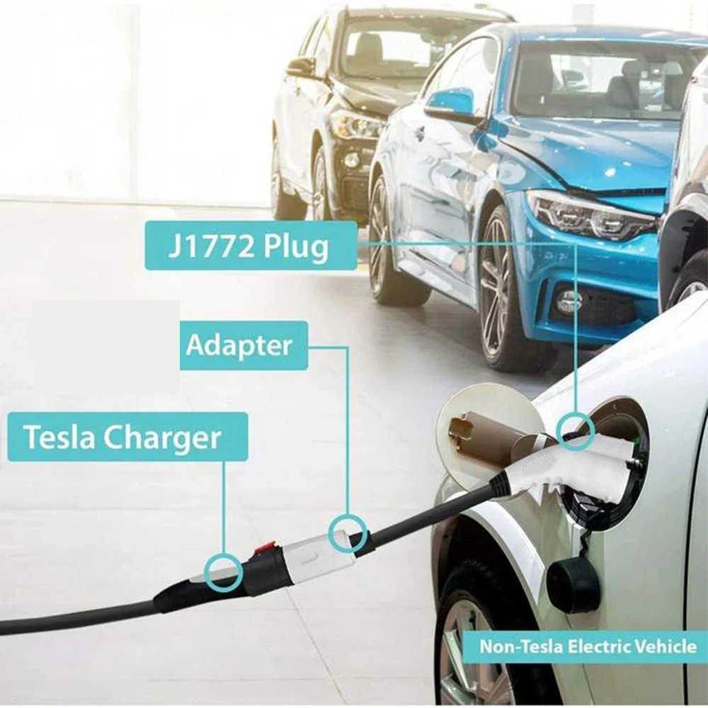 EVSE Tesla к SAE J1772 тип 1 адаптер макс. 40 А 250 В EV портативный зарядный кабель для Model X 3 S Y