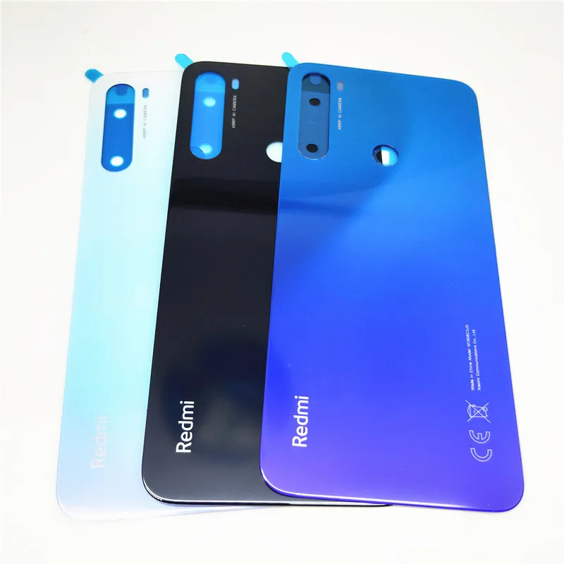 

Оригинальная крышка батарейного отсека для Xiaomi Redmi Note 8, Задняя стеклянная панель, задняя крышка корпуса, запасные части для Redmi Note8, Крышка ба...