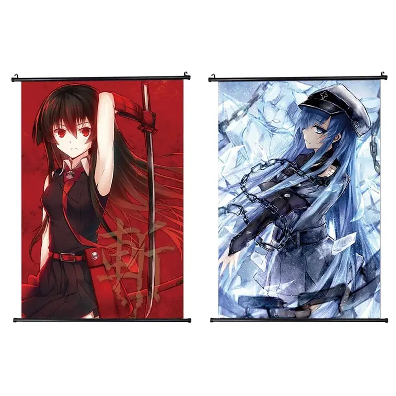 Аниме постер Akame Ga KILL! Настенная прокрутка холст картина домашний декор японский