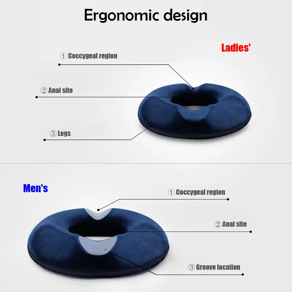 

Office Home 3D Hollow Design Seat Hips Cushion Memory Cotton Foam Butt Up Cotton Lift Beautiful Pad for Adults Caudal Vertebra