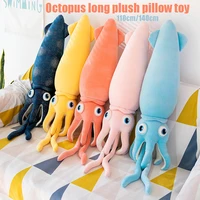 2021 kawaii octopus plush toy squid long strip pillow simulation cartoon toy pillow aesthetic room decoration genshin impack