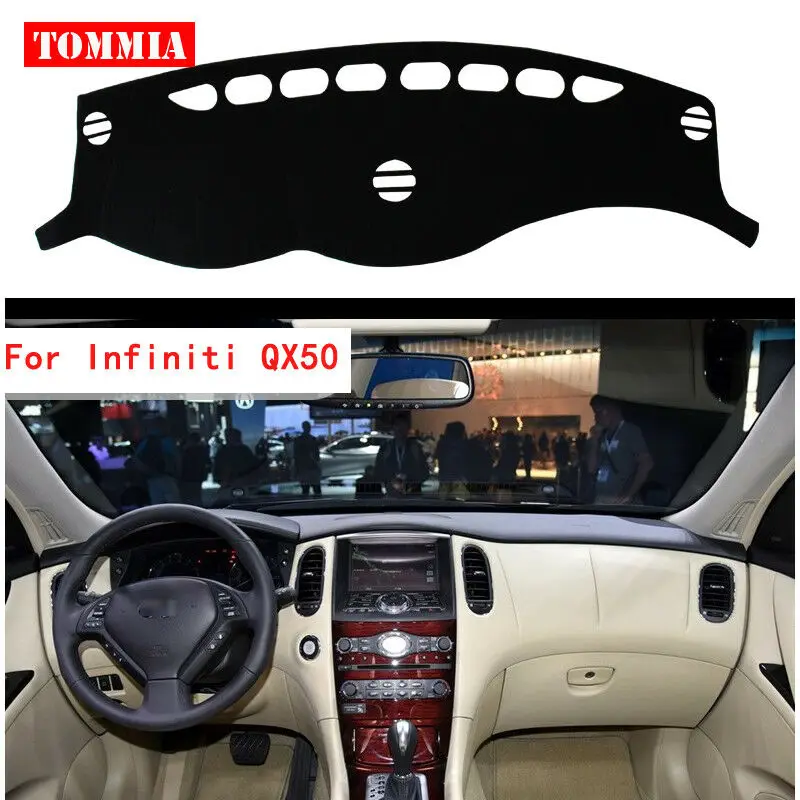 

For Infiniti QX50 Car Dashboard Cover Non slip Dash Mat Sun Shade Carpet Pad