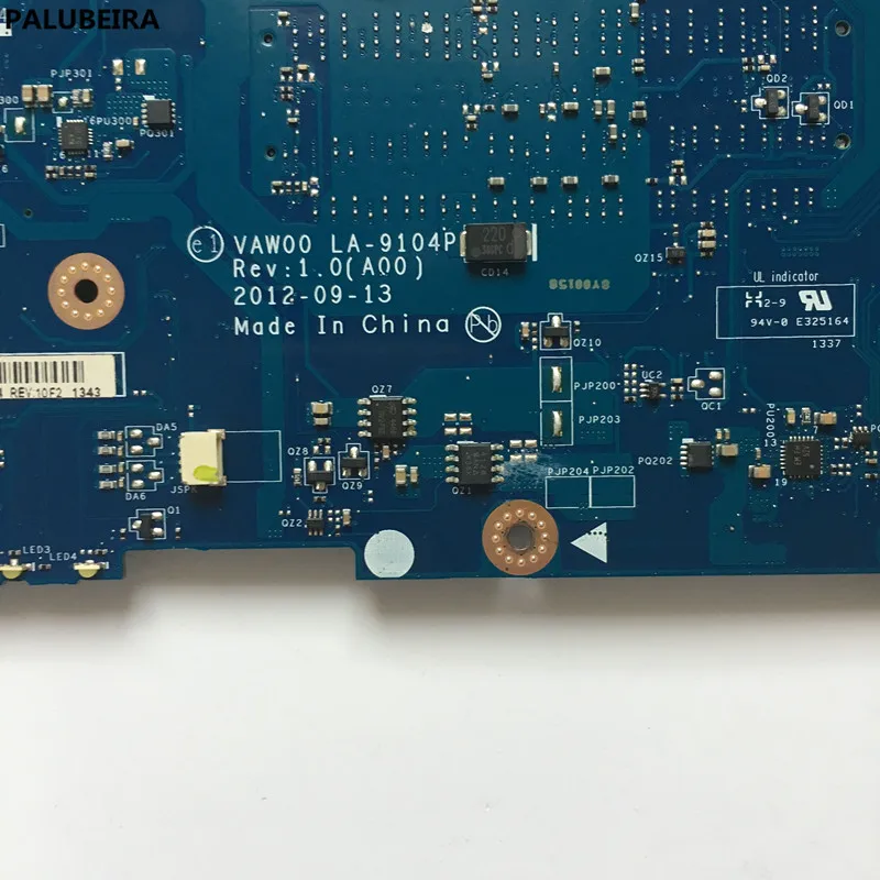 PALUBEIRA для Dell Inspiron 3521 5521 CN-0RD7JC 0RD7JC RD7JC VAW00 LA-9104P w I7-3537U DDR3L Материнская плата ноутбука тесте