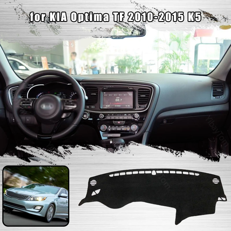 

For KIA Optima TF 2010-2015 K5 Dashmat Dashboard Cover Dash Cover Mat Protective Carpet Styling