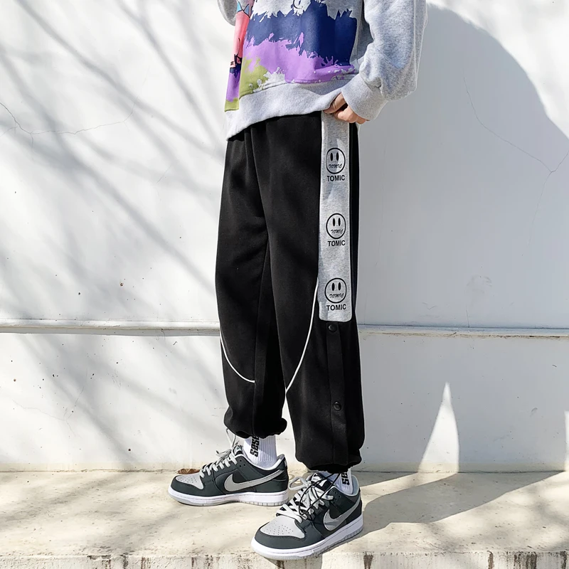 

ZAZOMDE Mens side Anime Print Harem Pants Fashion Trends Clothing Teens Hip Hop Trousers Japanese Streetwear Joggers Sweatpants