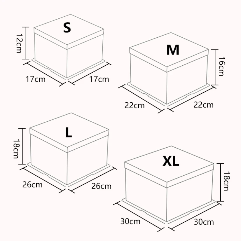 Прозрачные упаковочные коробки для торта на день рождения подарочная упаковка