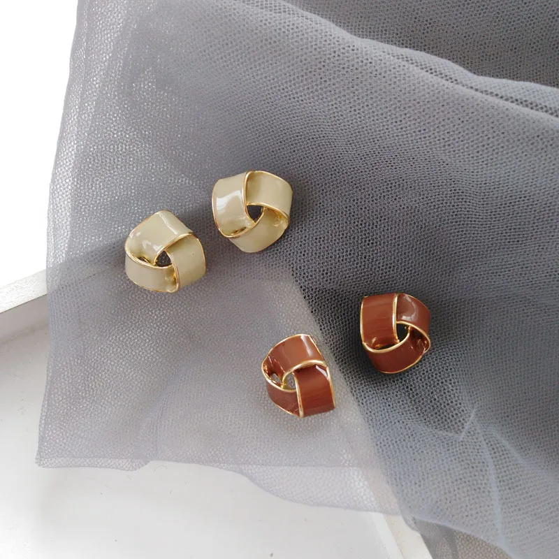 Женские серьги Vintag классические геометрические простые маленькие