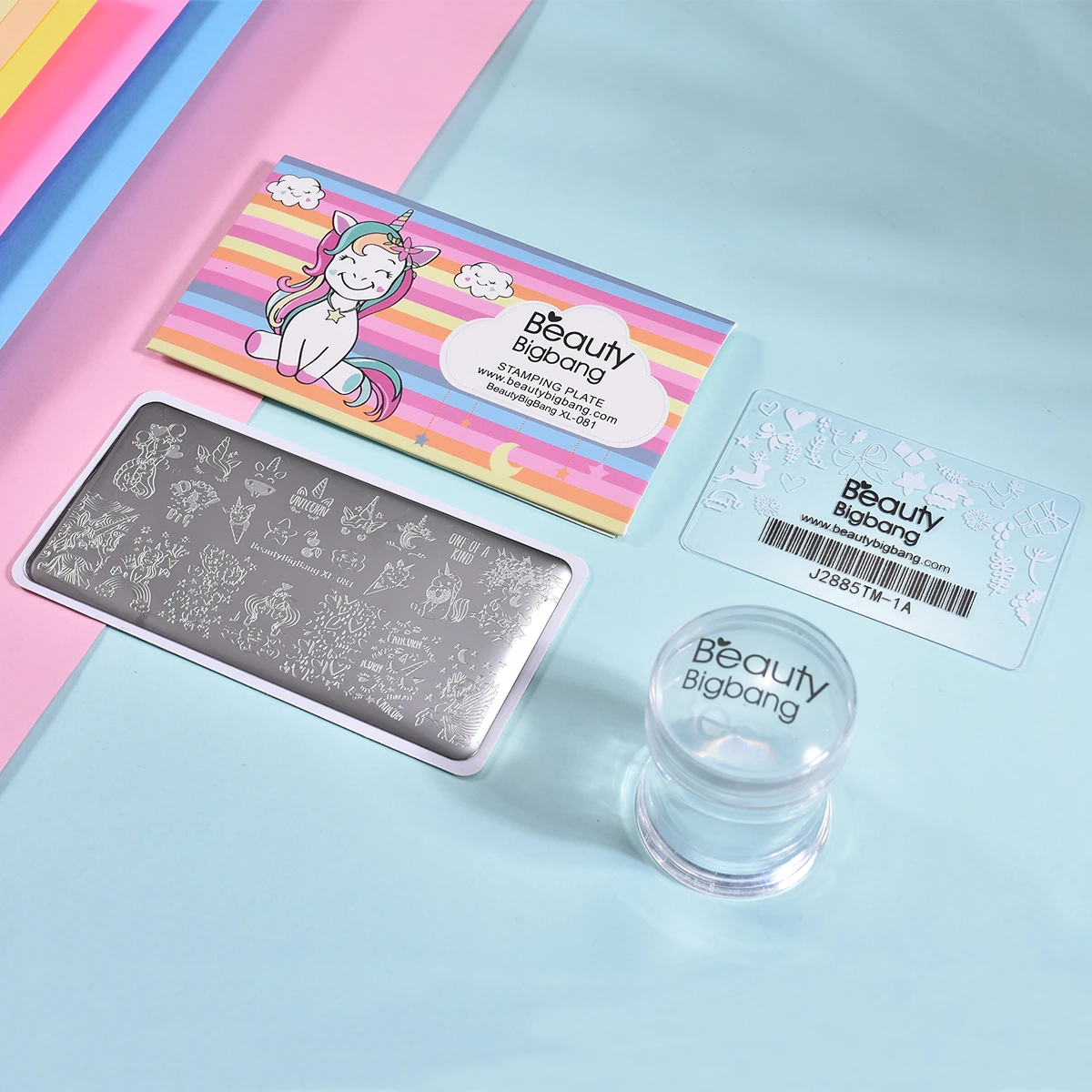 BeautyBigBang 3 шт./компл. шаблоны тиснения ногтей трафареты дизайн лак для маникюра