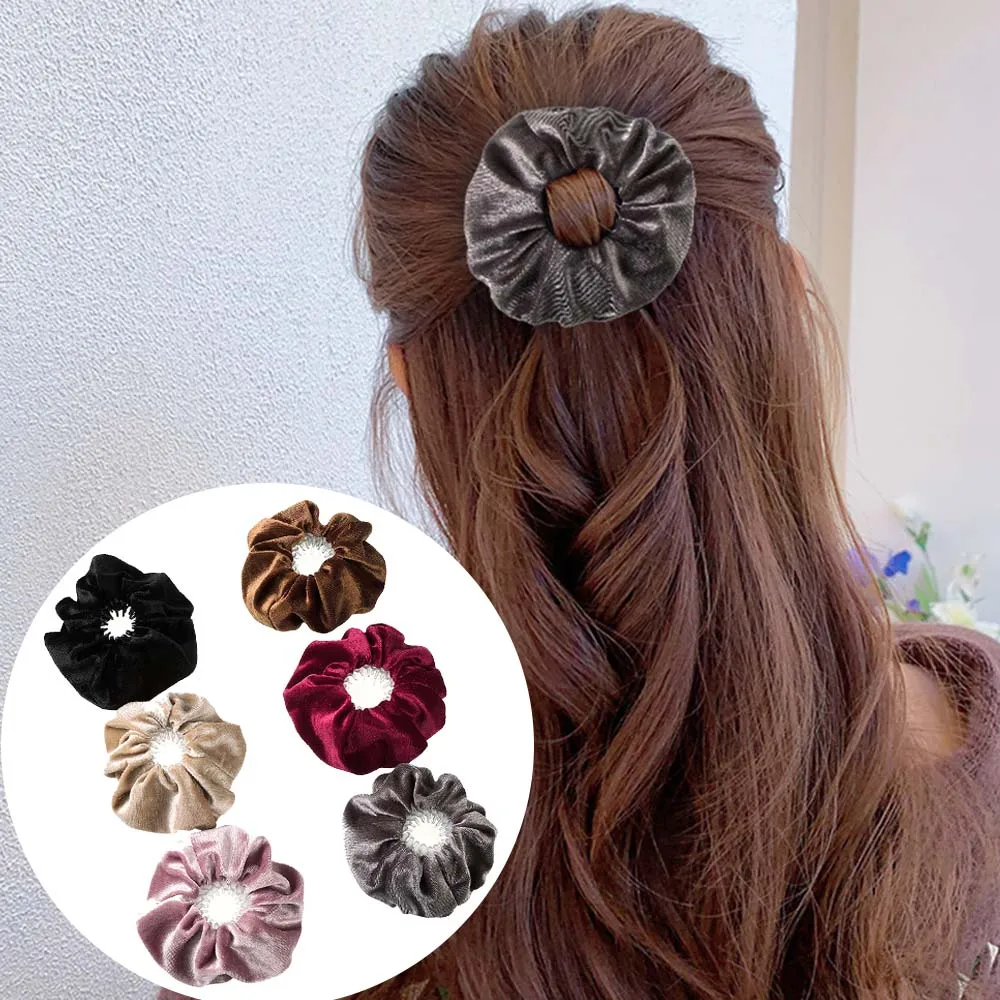 

Haimeikang Bird Nest Hair Claw Expanding Velvet Hair Accessories Fashion Buckle Hairpins Women New Ponytail Holder Headwear Gift
